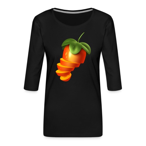 Sliced Sweaty Fruit - Women's Premium 3/4-Sleeve T-Shirt