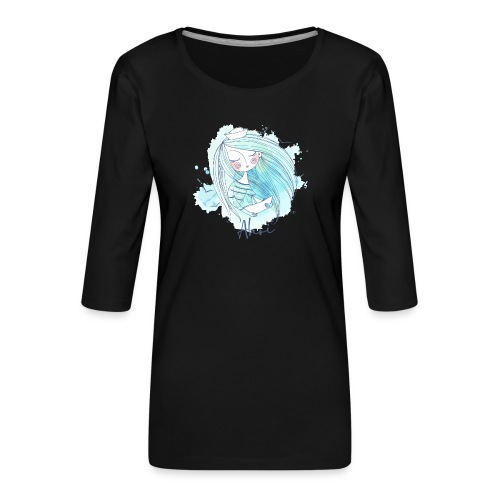 Meermädchen Ahoi - Frauen Premium 3/4-Arm Shirt