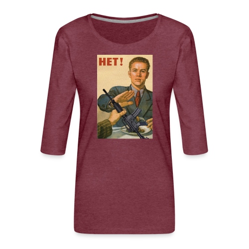 Njet M4 Gegen Waffen Pazifismus gegen Krieg - Frauen Premium 3/4-Arm Shirt
