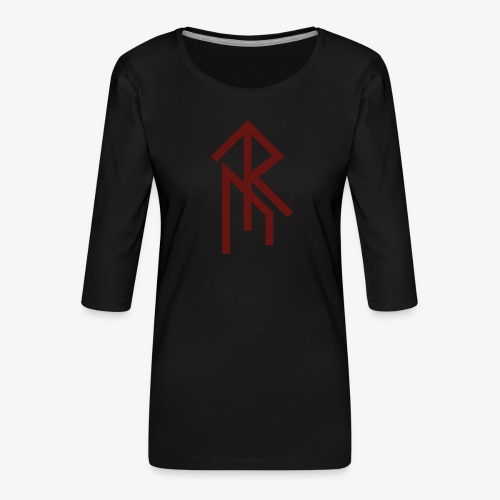 Rune (Rot) - Frauen Premium 3/4-Arm Shirt