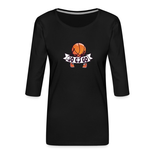 Basketball Spieler Fan Verein Sport - Frauen Premium 3/4-Arm Shirt