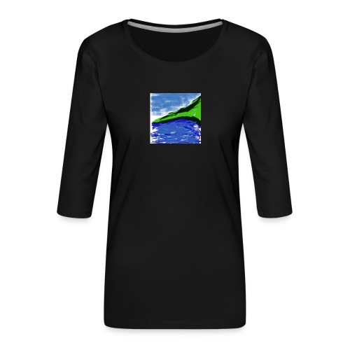 SEA AND MOUNTAIN - T-shirt Premium manches 3/4 Femme