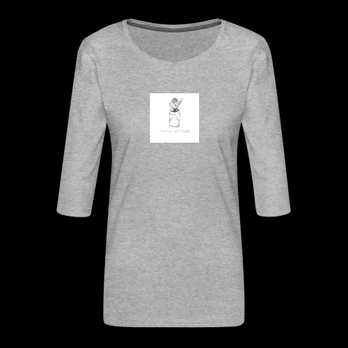 l'amour est mort - T-shirt Premium manches 3/4 Femme