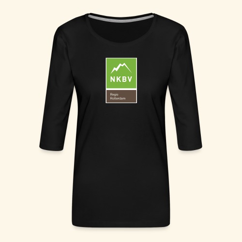 Logo Regio Rotterdam NKBV - Vrouwen premium shirt 3/4-mouw