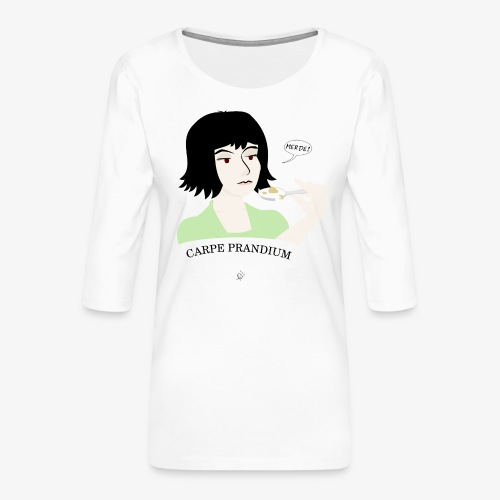 Carpe Prandium - Premium-T-shirt med 3/4-ärm dam