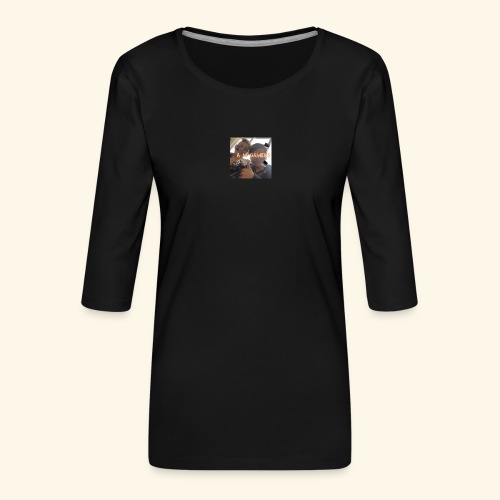 deksel am gamerz - Premium T-skjorte med 3/4 erme for kvinner