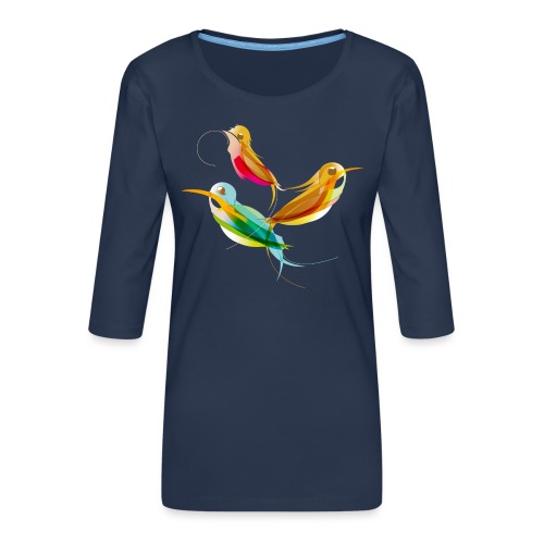 Vögel - Frauen Premium 3/4-Arm Shirt
