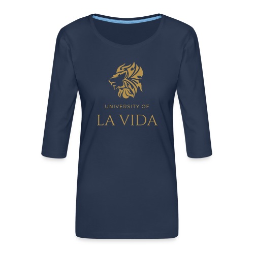 University of LA VIDA - Premium-T-shirt med 3/4-ärm dam