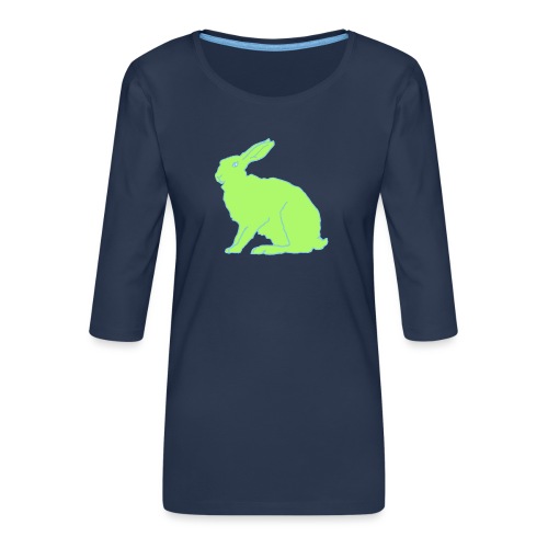 Grüner Hase - Frauen Premium 3/4-Arm Shirt