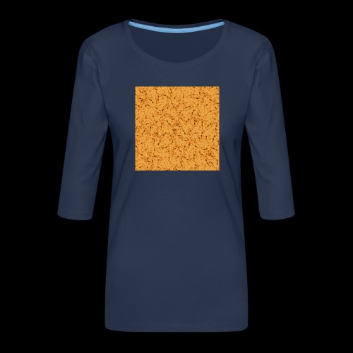 chicken nuggets - Premium-T-shirt med 3/4-ärm dam