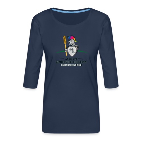 Revierverteidigerin PfadfinderinOe Regenbogen - Frauen Premium 3/4-Arm Shirt