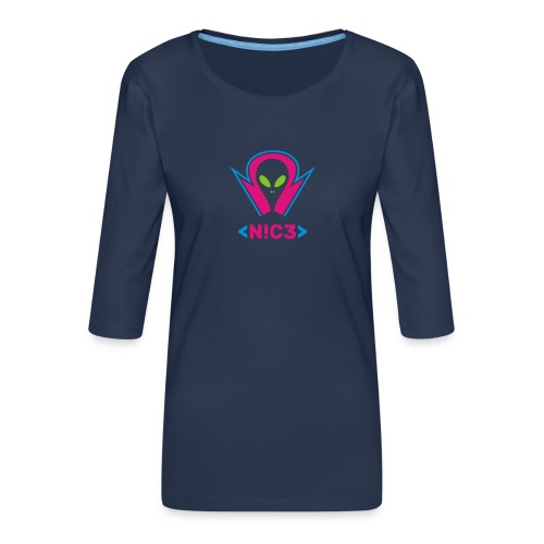 Nice - Women's Premium 3/4-Sleeve T-Shirt