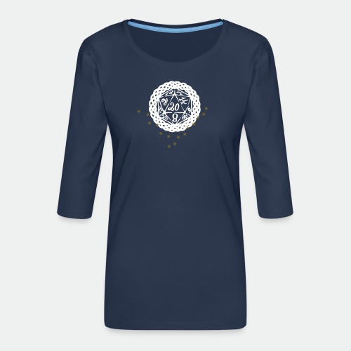 Snowflake Starglitter - Women's Premium 3/4-Sleeve T-Shirt