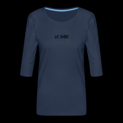 Le Zone Officiel - Dame Premium shirt med 3/4-ærmer