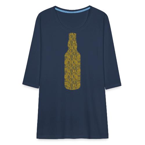 beer beer beer - Camiseta premium de manga 3/4 para mujer