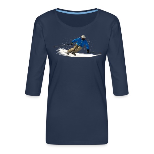 Ski - Frauen Premium 3/4-Arm Shirt