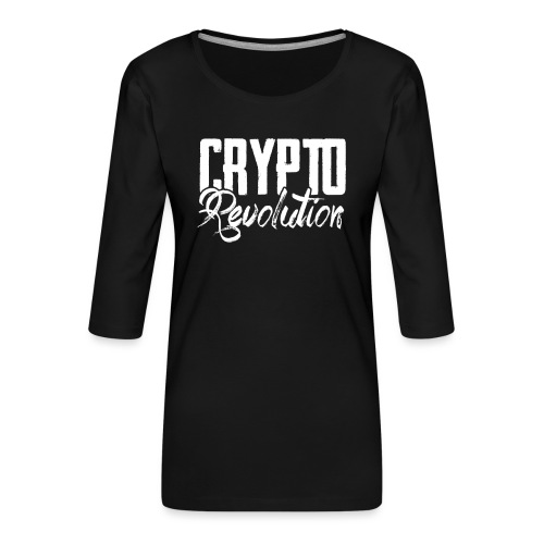 Crypto Revolution - Women's Premium 3/4-Sleeve T-Shirt