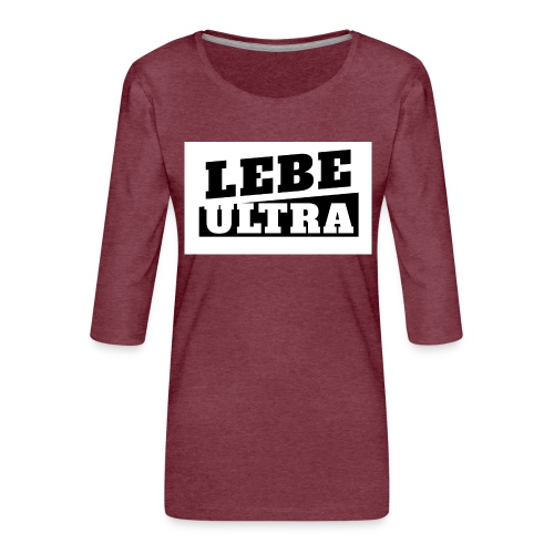 ultras2b w jpg - Frauen Premium 3/4-Arm Shirt