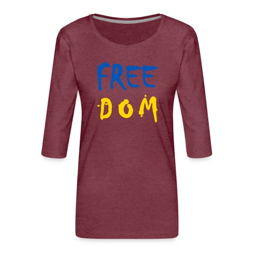 FREEDOM 22.1 - Frauen Premium 3/4-Arm Shirt