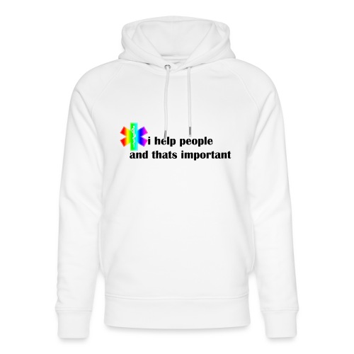 i help people - Stanley/Stella Uniseks bio-hoodie