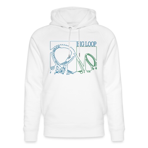 big_loop_coaster_shirt_line - Stanley/Stella Unisex Bio-Hoodie