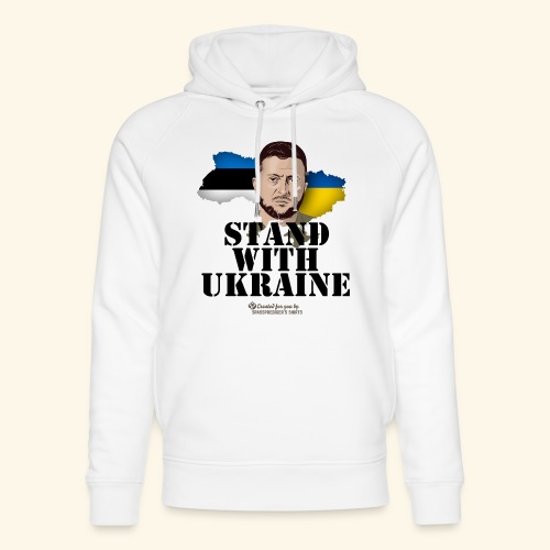 Selenskyj T-Shirt Estland Stand with Ukraine - Unisex Bio-Hoodie von Stanley & Stella