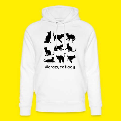 Crazy kat lady hashtag - Stanley/Stella økologisk unisex-hoodie