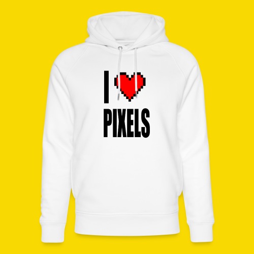 I Love Pixels - Ekologiczna bluza z kapturem typu unisex Stanley/Stella
