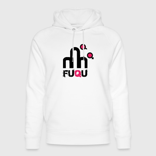T-shirt FUQU logo colore nero - Felpa con cappuccio ecologica unisex di Stanley & Stella