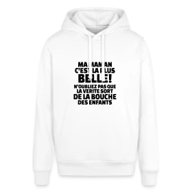 Maquette de Sweat à capuche SOUNDER Stanley/Stella Unisexe « T-shirt "Ma Maman, La Plus Belle du Monde" : Amour Infini » à imprimer et personnaliser