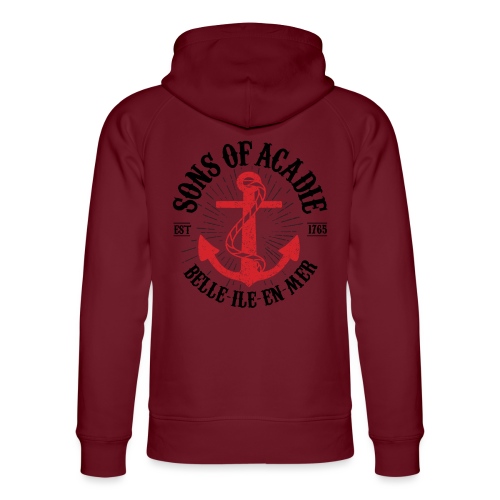 Sons Of Acadie Ancre de Marine - Molleton à capuche bio Stanley/Stella Unisexe