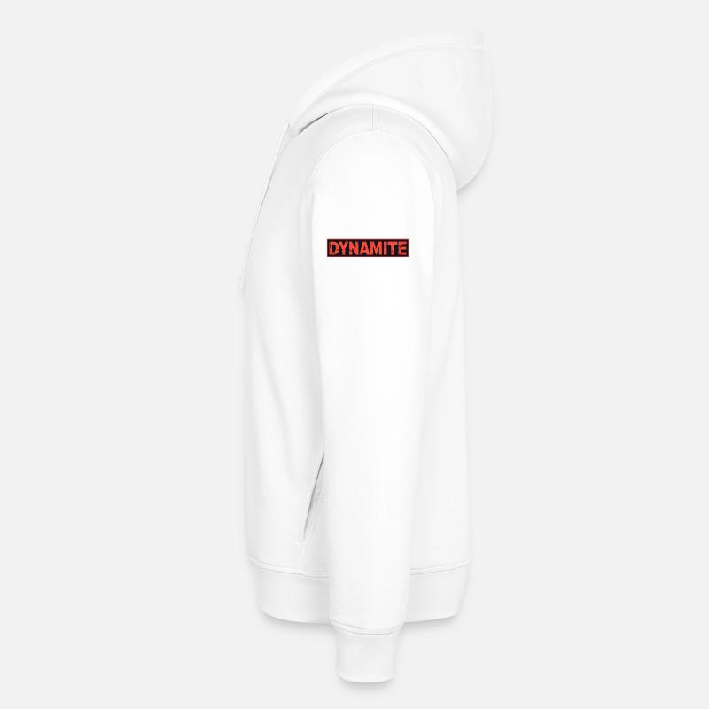 Dynamite affiche grunge rouge - Sweat à capuche SOUNDER Stanley/Stella Unisexe - blanc