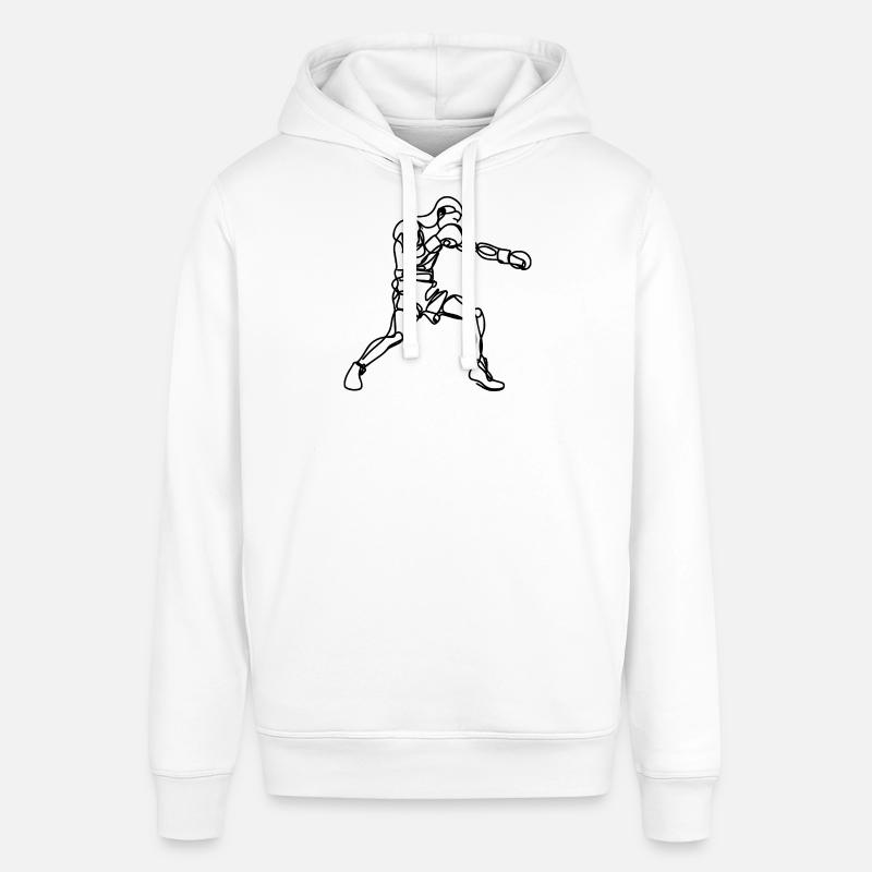 Graphismes de boxe - Sweat à capuche SOUNDER Stanley/Stella Unisexe - blanc