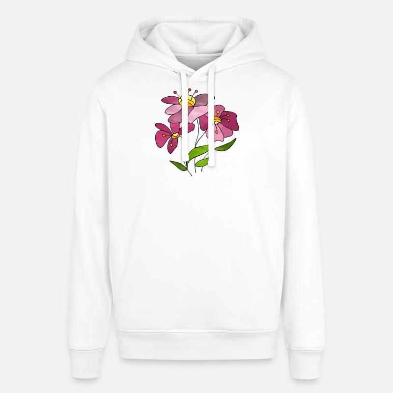 Fleur - Sweat à capuche SOUNDER Stanley/Stella Unisexe - blanc