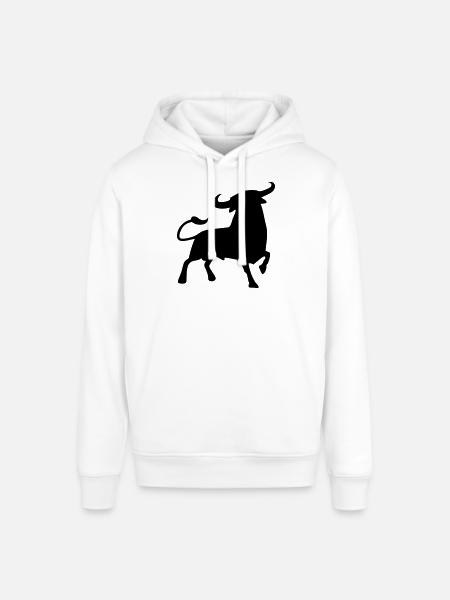 fighting bull andalusia spanish basque bull - Stanley/Stella SOUNDER Unisex Hoodie - white