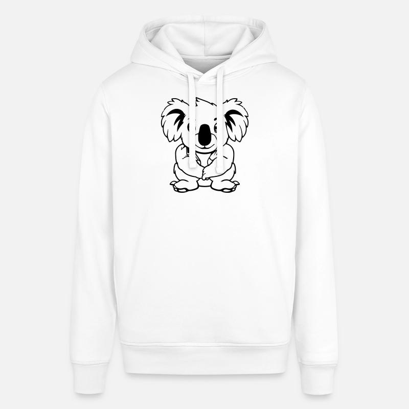 Bande dessinée Koala Bear - Sweat à capuche SOUNDER Stanley/Stella Unisexe - blanc