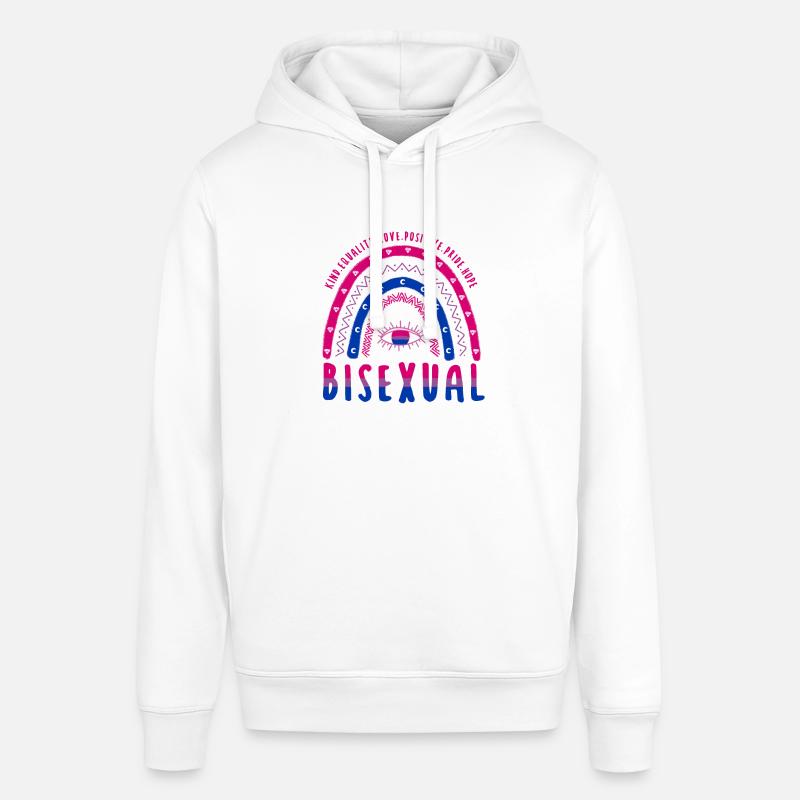 Boho Rainbow LGBT disant bisexuel - Sweat à capuche SOUNDER Stanley/Stella Unisexe - blanc