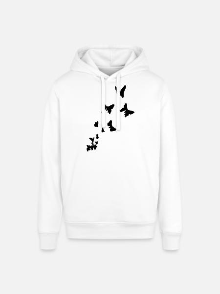 butterfly - schmetterlinge - Stanley/Stella Unisex Hoodie SOUNDER - Weiß