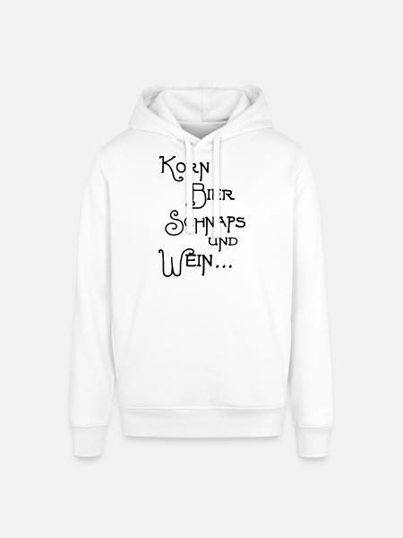Korn Bier Schnaps - Stanley/Stella Unisex Hoodie SOUNDER - Weiß