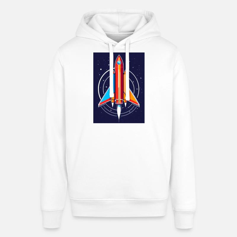 Fusée conquête spatiale - Sweat à capuche SOUNDER Stanley/Stella Unisexe - blanc