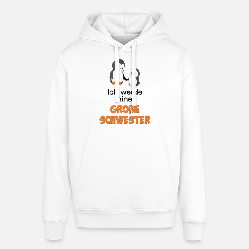 Ich werde eine große Schwester - Stanley/Stella Unisex Hoodie SOUNDER - Weiß