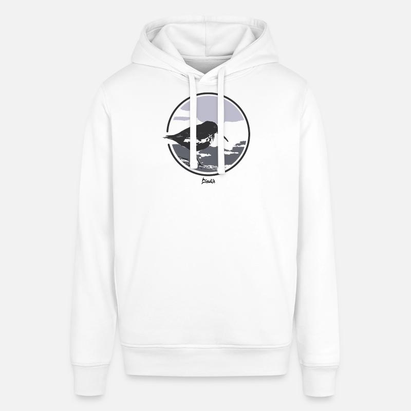 HGWILD - Bécasseau variable - Sweat à capuche SOUNDER Stanley/Stella Unisexe - blanc