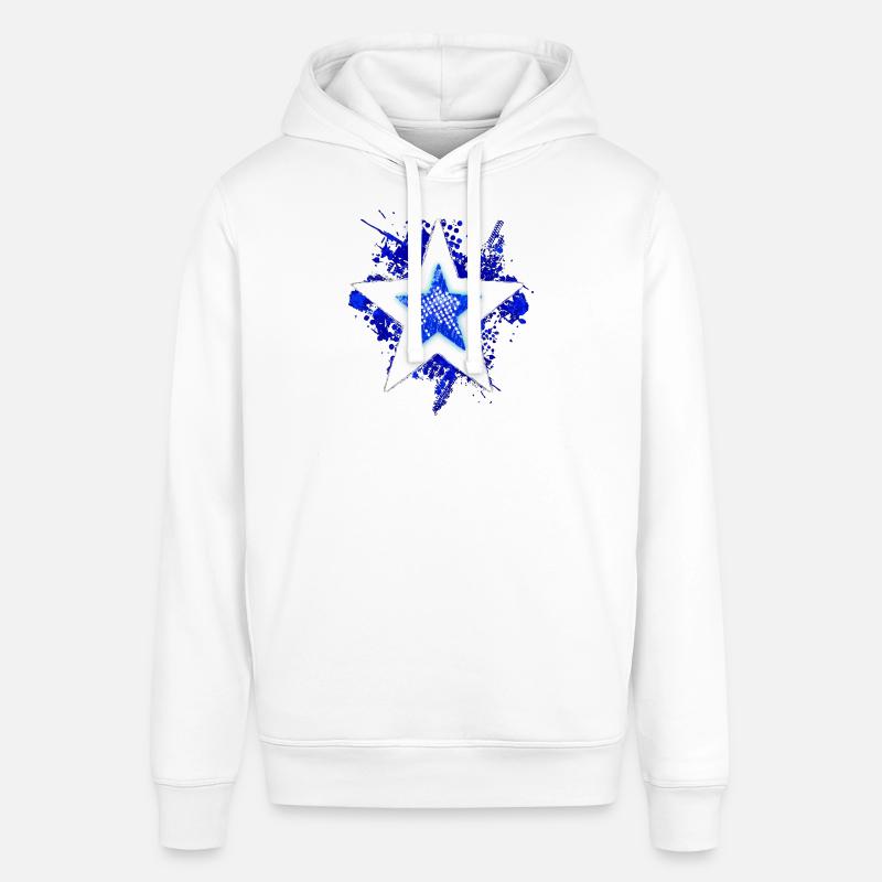 conception de Star (Bleu Arctique) - Sweat à capuche SOUNDER Stanley/Stella Unisexe - blanc