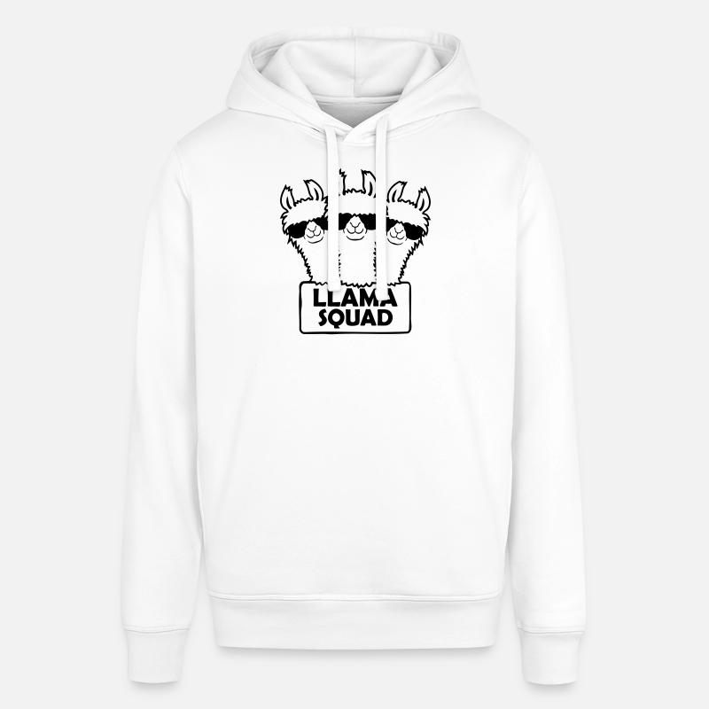 Conception d’équipe Llama Squad - Sweat à capuche SOUNDER Stanley/Stella Unisexe - blanc