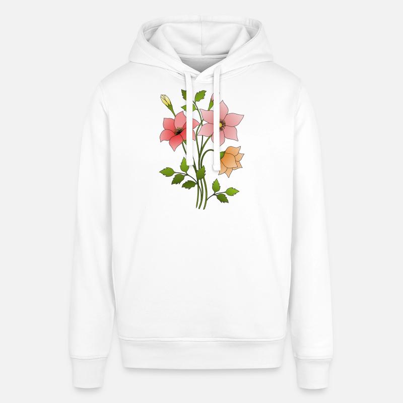 Fleur - Sweat à capuche SOUNDER Stanley/Stella Unisexe - blanc