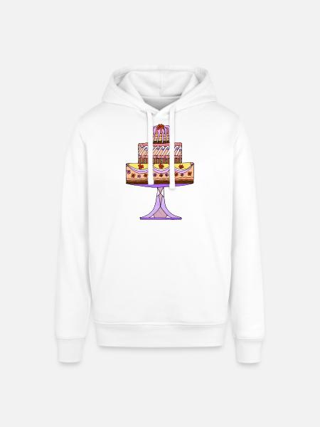 Cake - Stanley/Stella SOUNDER Unisex Hoodie - white