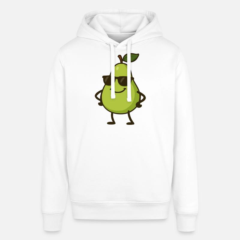 birne comic cool - Stanley/Stella Unisex Hoodie SOUNDER - Weiß