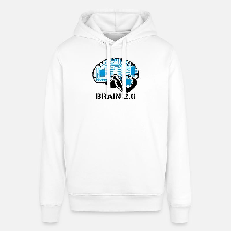 brain 2.0 - Luvtröja SOUNDER unisex från Stanley/Stella - vit