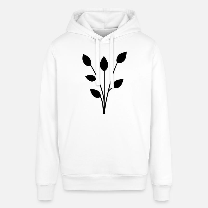 Fleur avec tige - Sweat à capuche SOUNDER Stanley/Stella Unisexe - blanc
