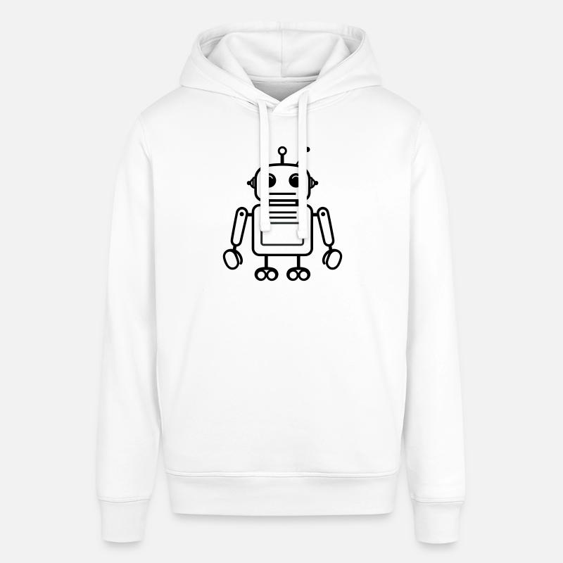 robot - Sweat à capuche SOUNDER Stanley/Stella Unisexe - blanc